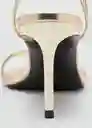 Sandalias Blues Oro Talla 38 Mujer Mango