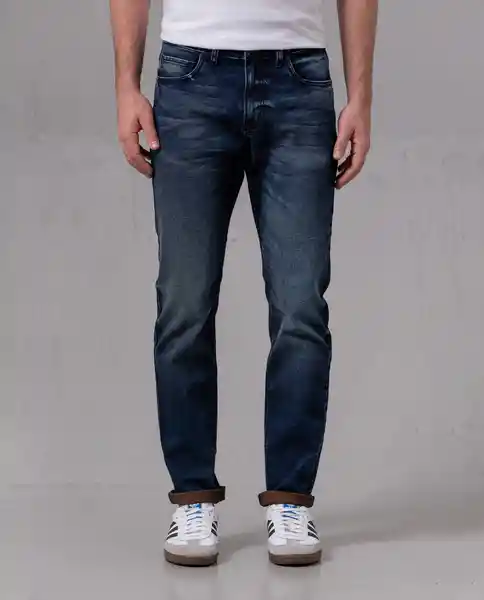 Jean Straight Hombre Azul Colonial Ultraoscuro T 28 65579 Rifle