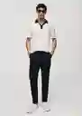 Pantalón Dublino Navy Talla 38 Hombre Mango