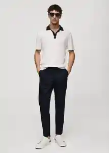 Pantalón Dublino Navy Talla 38 Hombre Mango
