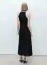 Vestido Tina Negro Talla S Mujer Mango