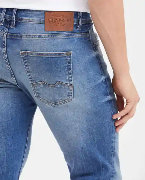 Jean Súper Slim Fit- Rider Azul Francés Medio T 32/32 Chevignon