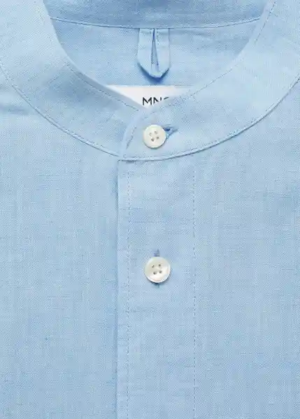 Camisa Chennai Celeste Talla XS  Hombre Mango