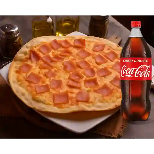 2 Pizzas + coca cola 1.5 lt
