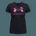 Under Armour Camiseta W Sportstyle Logo Negro T. XS 1356305-008