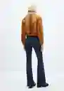 Chaqueta Aviator Camel Talla S Mujer Mango