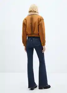 Chaqueta Aviator Camel Talla S Mujer Mango