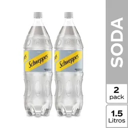 2 x Schweppes Soda 1.5 L