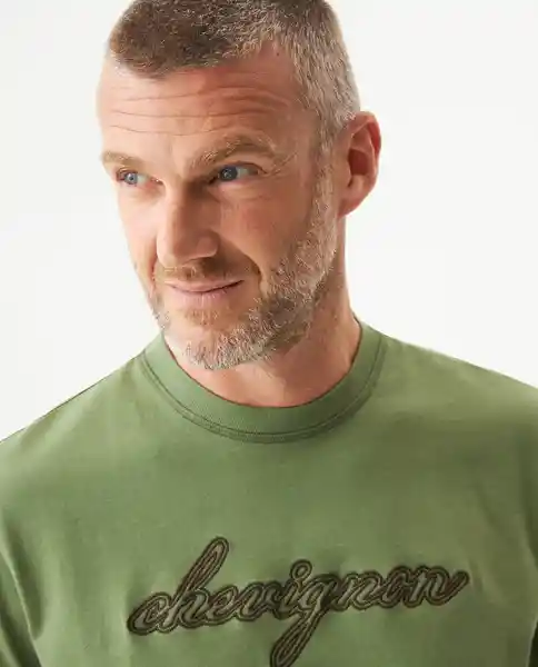 Camiseta Chain Graphic Verde Loden Oscuro Talla XS Chevignon