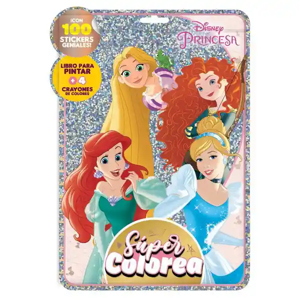 Disney Libro Princesas Súper Colorea