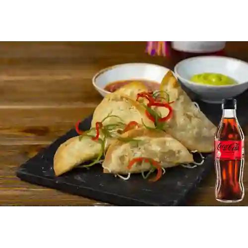 Combo Wontón de Camarones + Coca Cola Sin Azúcar 300ML