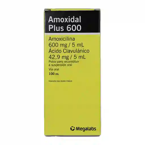 Amoxidal Plus Polvo para Suspensión Oral (600 mg / 42.9 mg)
