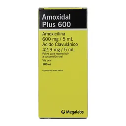 Amoxidal Plus Polvo para Suspensión Oral (600 mg / 42.9 mg)