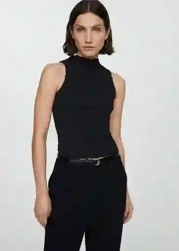Top Acai Negro Talla XS Mujer Mango
