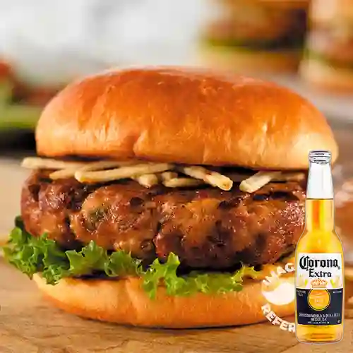 Combo Hamburguesa Purace + Corona 330 ml