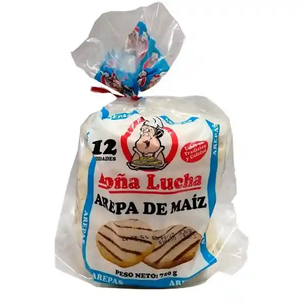 Doña Lucha Arepa de Maíz Blanca