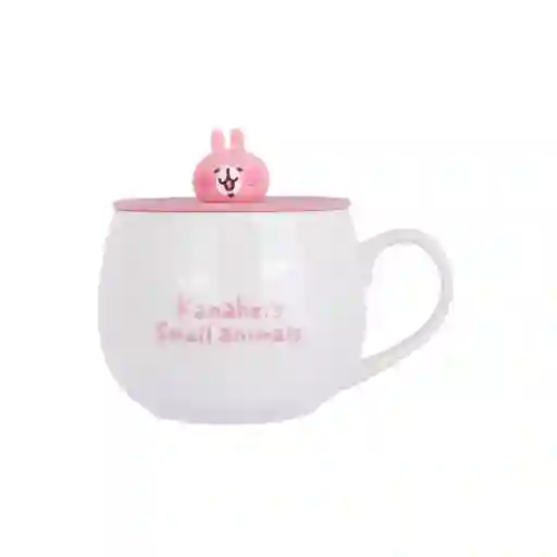 Taza Con Tapa Kanahei S Small Animals 400 mL Serie Miniso