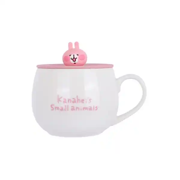 Taza Con Tapa Kanahei S Small Animals 400 mL Serie Miniso