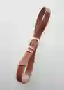 Cinturón Bella Marrón Talla M Mujer Mango