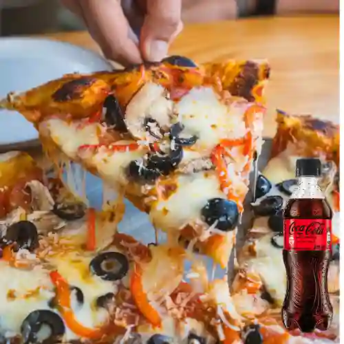Combo Pizza Ortolana Personal +Cocacola S/az 400ml