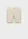 Bermuda Gracia Beige Talla 42 Hombre Mango