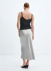 Top Kling Negro Talla 18 Mujer Mango