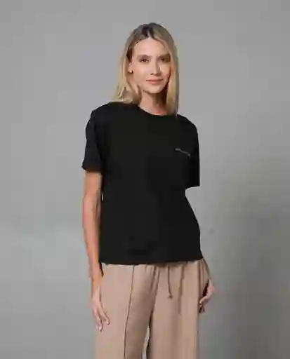 Camiseta Mujer Negro Talla L 202G011 Rifle