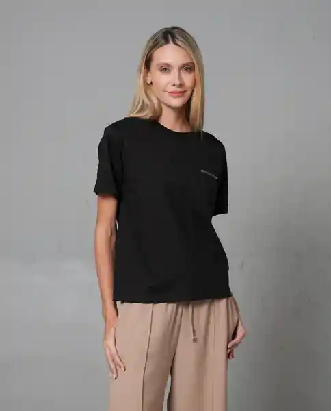 Camiseta Mujer Negro Talla L 202G011 Rifle