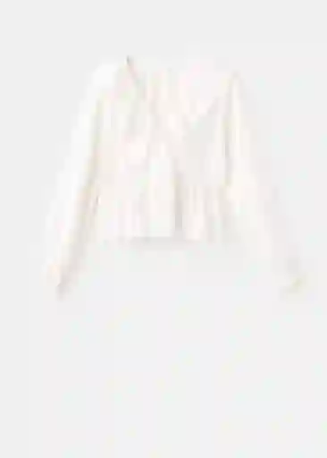 Blusa Cornelia Offwhite Talla 22 Teen Niñas Mango