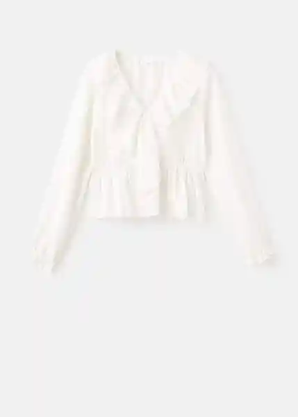 Blusa Cornelia Offwhite Talla 22 Teen Niñas Mango