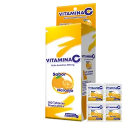 Vitamina C Masticable Sabor Naranja