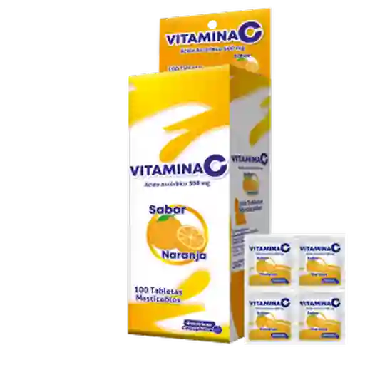 Vitamina C Masticable Sabor Naranja