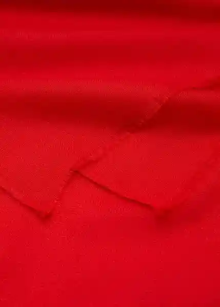 Fular Givy Rojo Talla 99 Mujer Mango