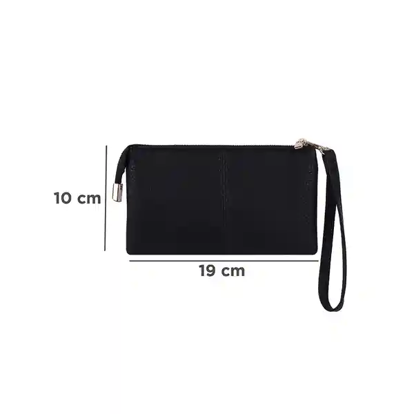 Bolso Multiuso Con Asa de Mano Granulado Serie Negro Miniso