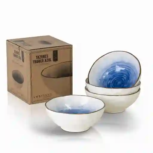 Ambiente Gourmet Bowl Tronco Azul 15.5 x 6.5 cm