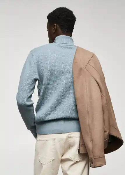 Jersey Caro Porcelana Talla L Hombre Mango