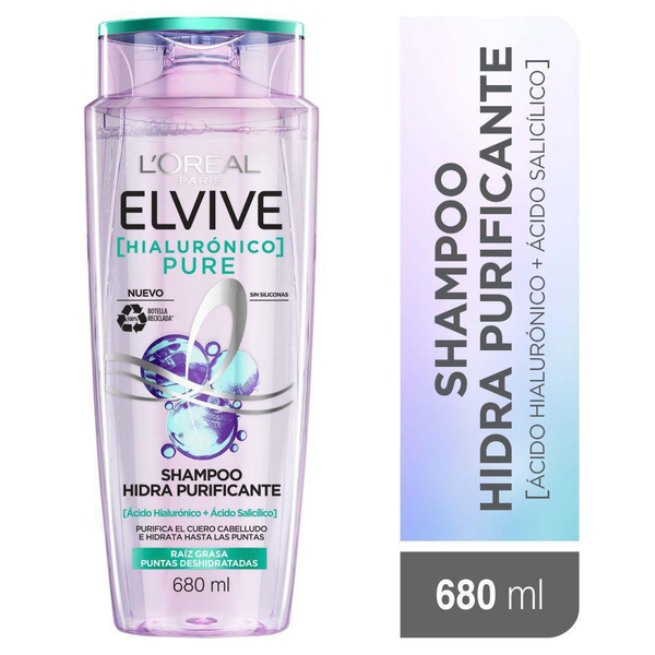 Elvive Hidra Purificante Pure Shampoo 680ml