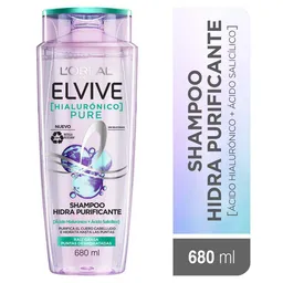 Shampoo Elvive Loreal Paris Hidra Purificante Pure 680 ml