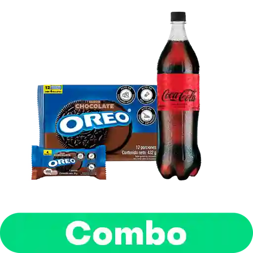 Combo Oreo Chocolate Con Crema + Coca-Cola Sin Azucar 1.5 mL