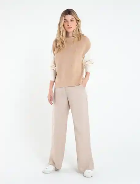 Tejido Molina Mujer Beige Polvillo Medio Talla M Naf Naf