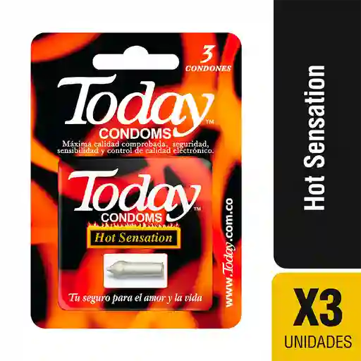 Today Condoms Hot Sensation x3 und