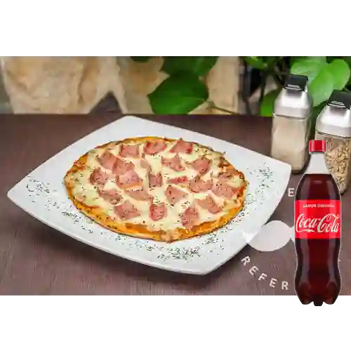 Combo Pizza Jamon&Queso 35 Cm +Cocacola Orig 1.5l