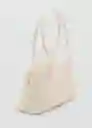 Bolso G Clavel Off White Talla 99 Mujer Mango