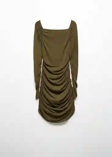 Vestido Glow Khaki Talla S Mujer Mango