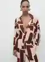 Camisa Parisi Crudo Talla XS Mujer Mango