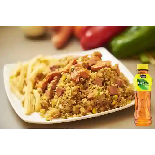 Combo Arroz Ranchero + Fuze Tea Limón 400ML