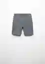 Bermuda Rub Zip Antracita Talla 10 Niños Mango
