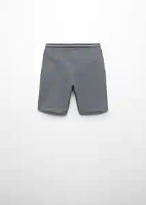 Bermuda Rub Zip Antracita Talla 10 Niños Mango