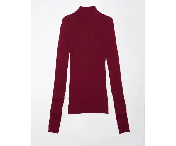 Suéter Mujer Tejido Vinotinto Talla Large American Eagle