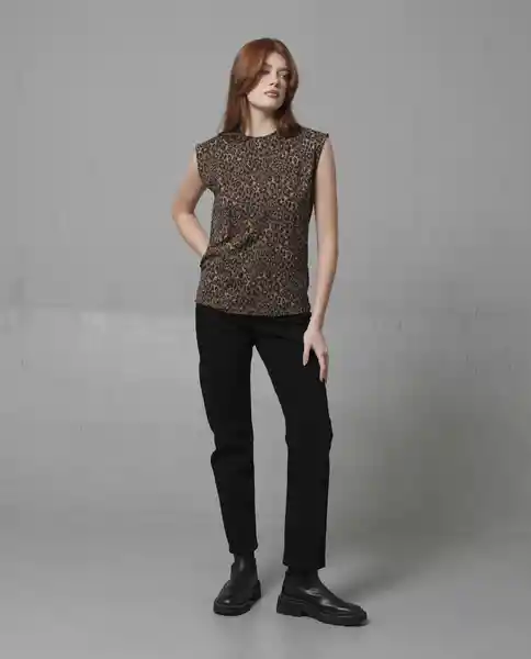 Camiseta Mujer Café Talla XL 209G103_CAF180930 Rifle